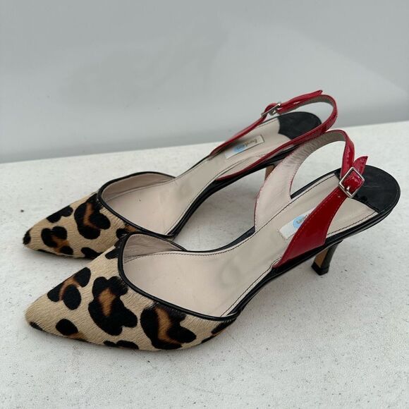Boden Slingback Heels Animal Print Size 38-7,5 - Picture 4 of 7